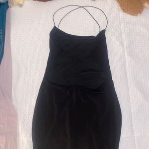 Strappy back bodycon dress